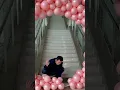 A Mickey Mouse balloon backdrop wall - balloon