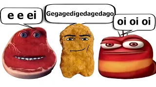 Gegagedigedagedago vs oi oi oi red larva vs e e ei i m on vacation