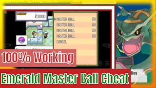 Pokemon Emerald Master ball Cheat
