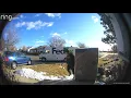 Fedex box blows over