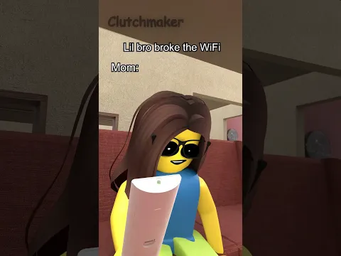 Lil bro broke the WiFi 💀 #shorts #robloxanimation #roblox #fypp #memes