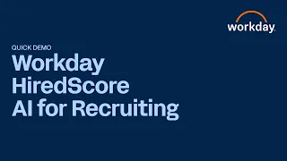 Workday HiredScore AI for Recruiting Quick Demo