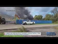 Large fire at Hornell scrap metal yard