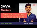 Java Swap two numbers without using third Computer Class 10 ICSE ISC Java Programming