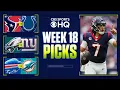 NFL Week 18 BETTING Expert Picks For EVERY GAME I CBS Sports