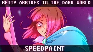 Betty in the Dark World | Deltarune x Glitchtale Speedpaint Series
