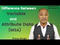 Difference between Variable and Attribute MSA Study IATF 16949 ENGLISH Bhavya Mangla