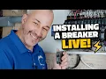 How to Install a Breaker In Your Panel LIVE