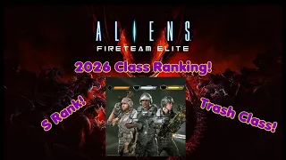 Aliens Fireteam Elite Class Tier List 2026