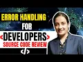 Secure Coding Practices for Error Handling Owasp Top 10 Source Code Review hacker vlog