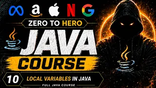 10 Local Variables in Java Full Java Course