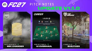 Pitch Notes Title Update V1.1.0 FC 27