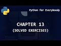 Python for Everybody Chapter 13 - Using Web Services Solved Exercises