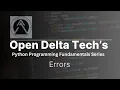 Python Fundamental Series Errors