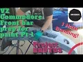 VZ Commodore Front bar removal repair and prep for paint Project BREWTUS Ep 7