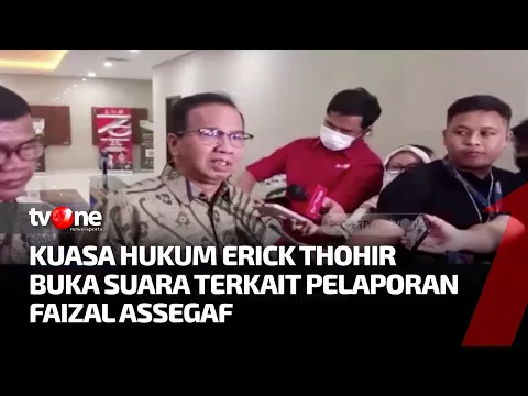 Erick Thohir Laporkan Faizal Assegaf atas Dugaan Pencemaran Nama Baik
