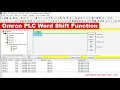 Omron PLC Word Shift Function - WSFT Instruction Explained