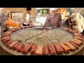 Download Lagu 500 KG GIANT MEAT WITH BONE KABULI PULAO MAKING | HUGELY POPULAR DISH BIG MEAT PULAO RECIPE