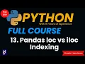 Pandas loc and iLoc in Python loc vs iloc indexing