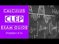 CLEP Calculus Review Problem