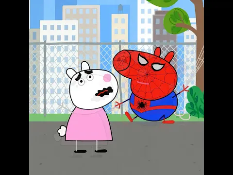 SPIDERGEORGE SALVA AL MUNDO 🕷️‼️#peppapig