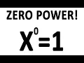 Why do numbers to the power of 0 equal 1