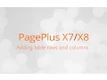 Serif PagePlus X7 X8 Tutorial - Adding table rows and columns