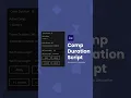 AE Comp Duration Script After Effects