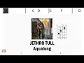 JETHRO TULL  Aqualung FCN GUITAR CHORDS & LYRICS