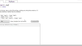 Functional-2 noZ Java Solution codingbat com