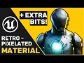 UE4 UE5 Tutorial Retro Pixelated Post Process Material