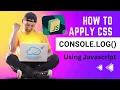 Mastering the Console Applying CSS with JavaScript in Your Browser SalesforceHunt
