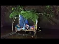 Download Lagu Camping hujan deras membangun shelter di atas air bawah batu ngeri!! tiba tiba ada ular cincin emas 