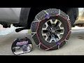 How to Properly Install Snow Chains Auto-Trac Self Tightening Traction Chains
