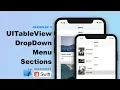Drop Down UITableview Sections - Data Structs UITableViewCells Images ep 3