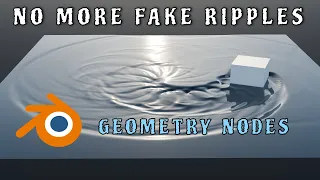 Create Realistic Water Ripples and Waves in Blender Geometry Nodes Full Tutorial