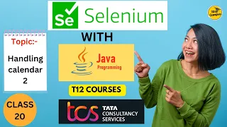 How to handle calendar in selenium Java part 2 selenium tutorials tcs79558 Course TCS