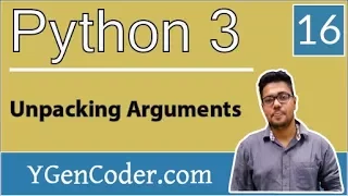Python Tutorial Unpacking Arguments