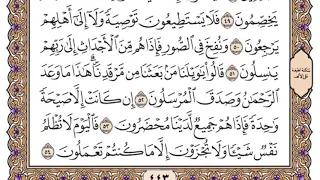 سورة يس مكتوبة   سعود الشريم دندنها