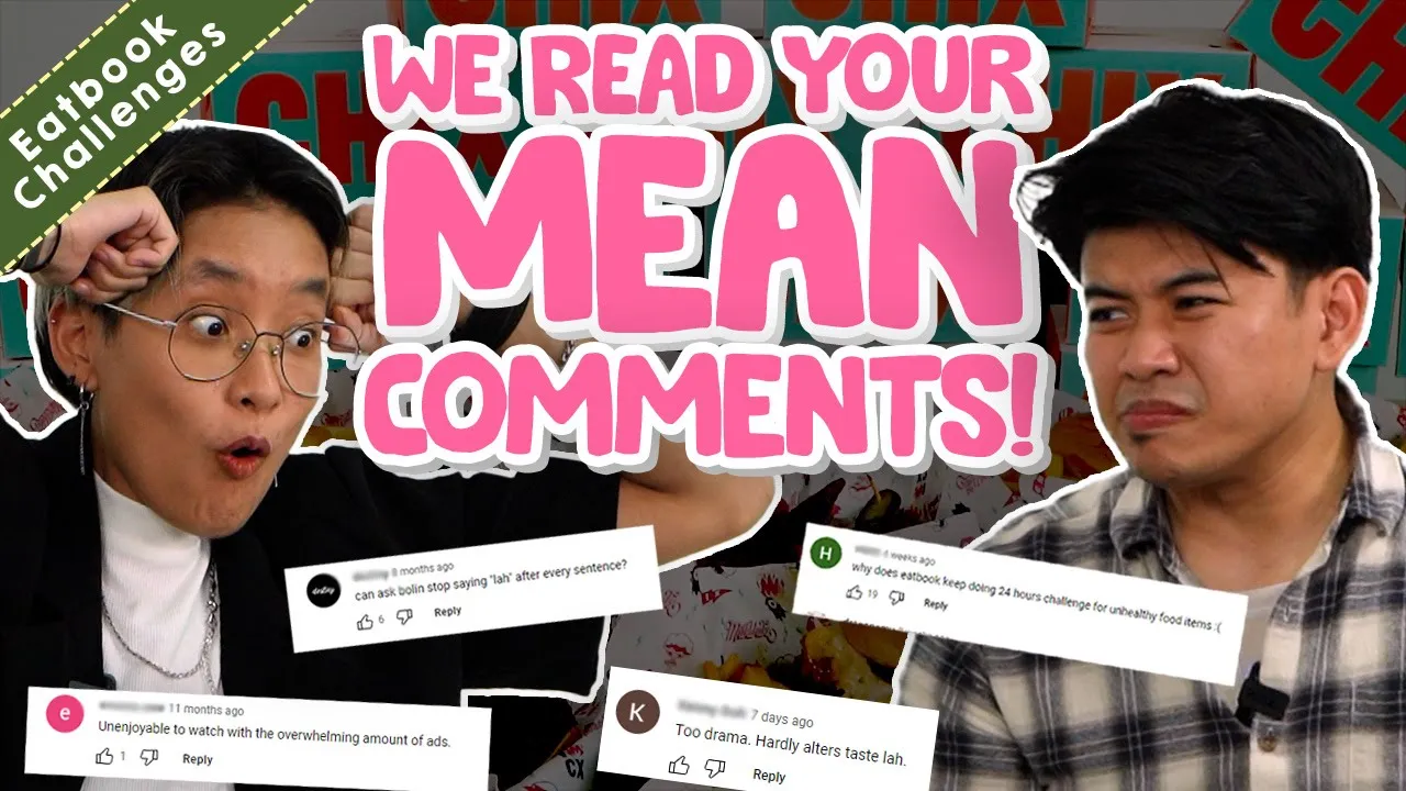 Eatbook Reads Your MEAN & INTERESTING COMMENTS!   Eatbook Challenges   EP 12