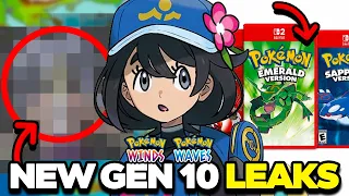 HUGE POKEMON LEAKS Winds Waves Elite Four Gen 10 Story More Revealed