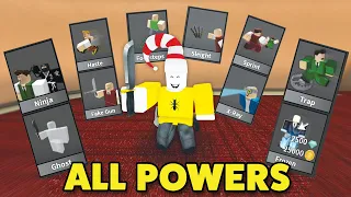 Using ALL POWERS in Roblox MM2