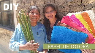Como hacer papel de totora