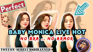 sebelum dibanned live hot baby monica susunya gede coy