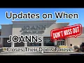Update on When JOANNs Closes Forever