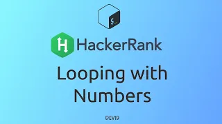 Looping with Numbers HackerRank Linux Shell
