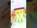 Handprint Witch Halloween Paper Craft
