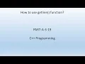 How to use getline function C Programming PART-A-3-19