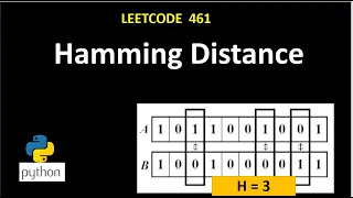 Leetcode Hamming Distance Python Code