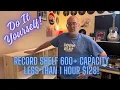 Build A 600 Record Shelf in Less Than an Hour for 128 00